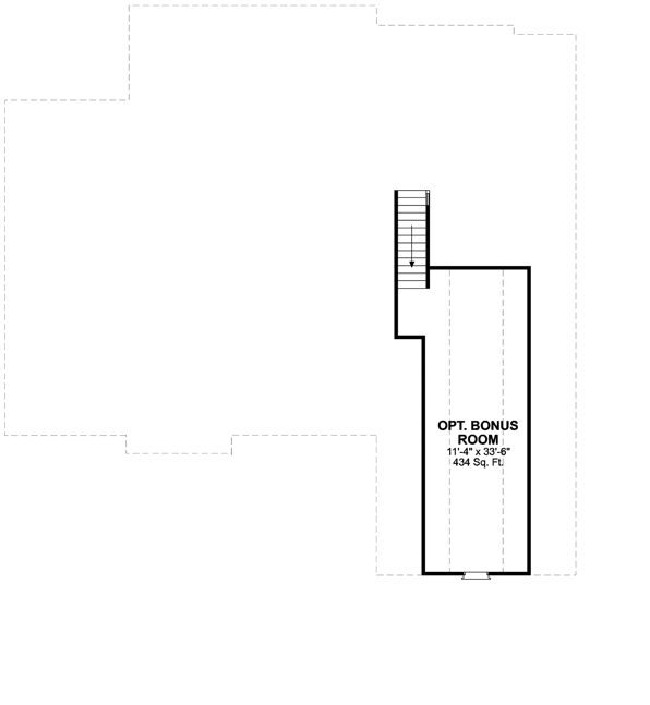Bonus Room image of The Oak Lane House Plan